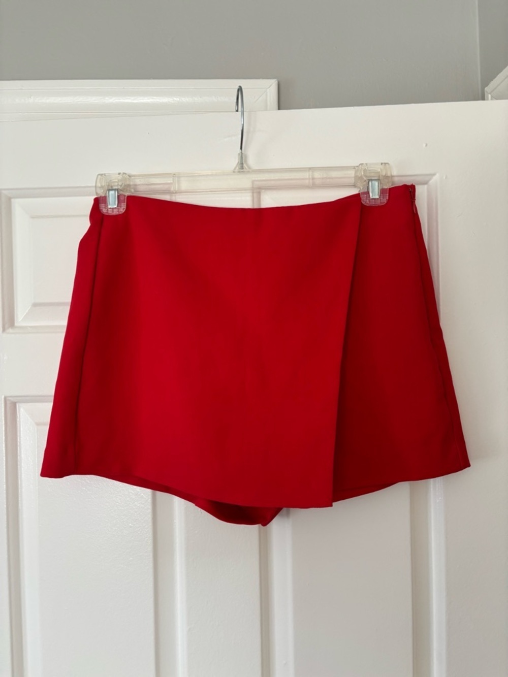 Francesca's Red Wrap-Front Skort - Size M - NWOT